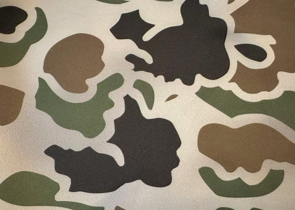 涤粘弹力印花针织布