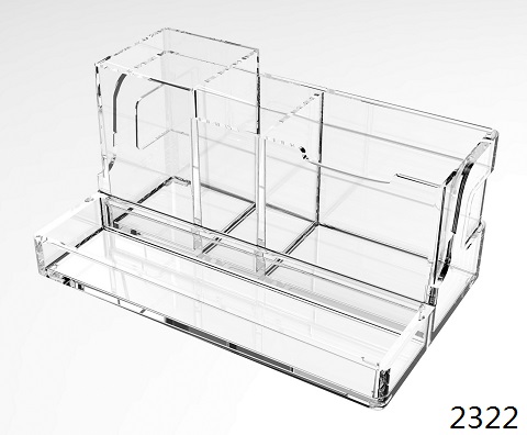前直条盘 Multi-functional Clear Acrylic Desktop Organizer