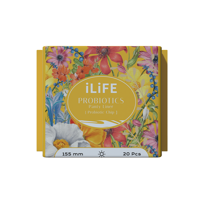 爱生活益生菌护垫155mm/20片装/英文版