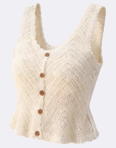 Women knitted vest