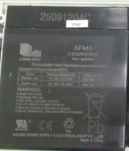 阀控密封铅酸蓄电池 6FM5 12V5AH