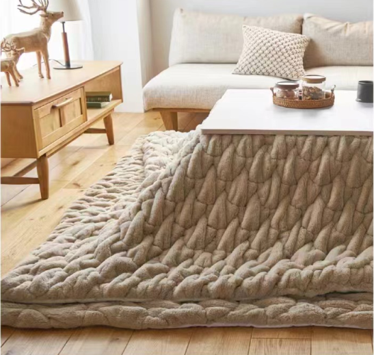 RABBIT HAIR FABRIC PIUSH BLANKTE BLANKET