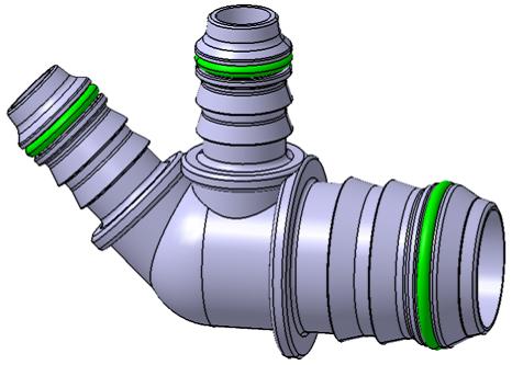 塑料连接件 - 接头Y通  -  Distributor - Y-connector NW14-2xNW6,5