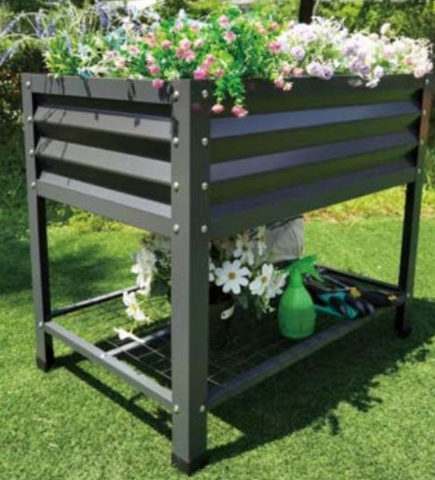 Steel raised bed