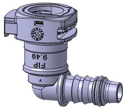 塑料连接件 - 接头SAE Push To Lock - connector 9.49-90°