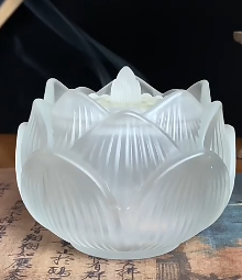 Glass incense burner