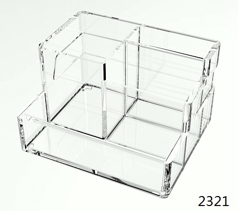 3层4格筒 Multi-functional Clear Acrylic Desktop Organizer