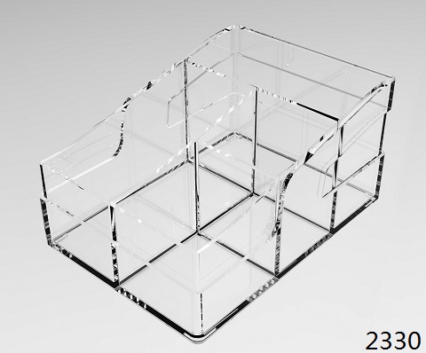 直斜盘 Multi-functional Clear Acrylic Desktop Organizer