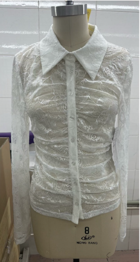 化纤制女式针织衬衫