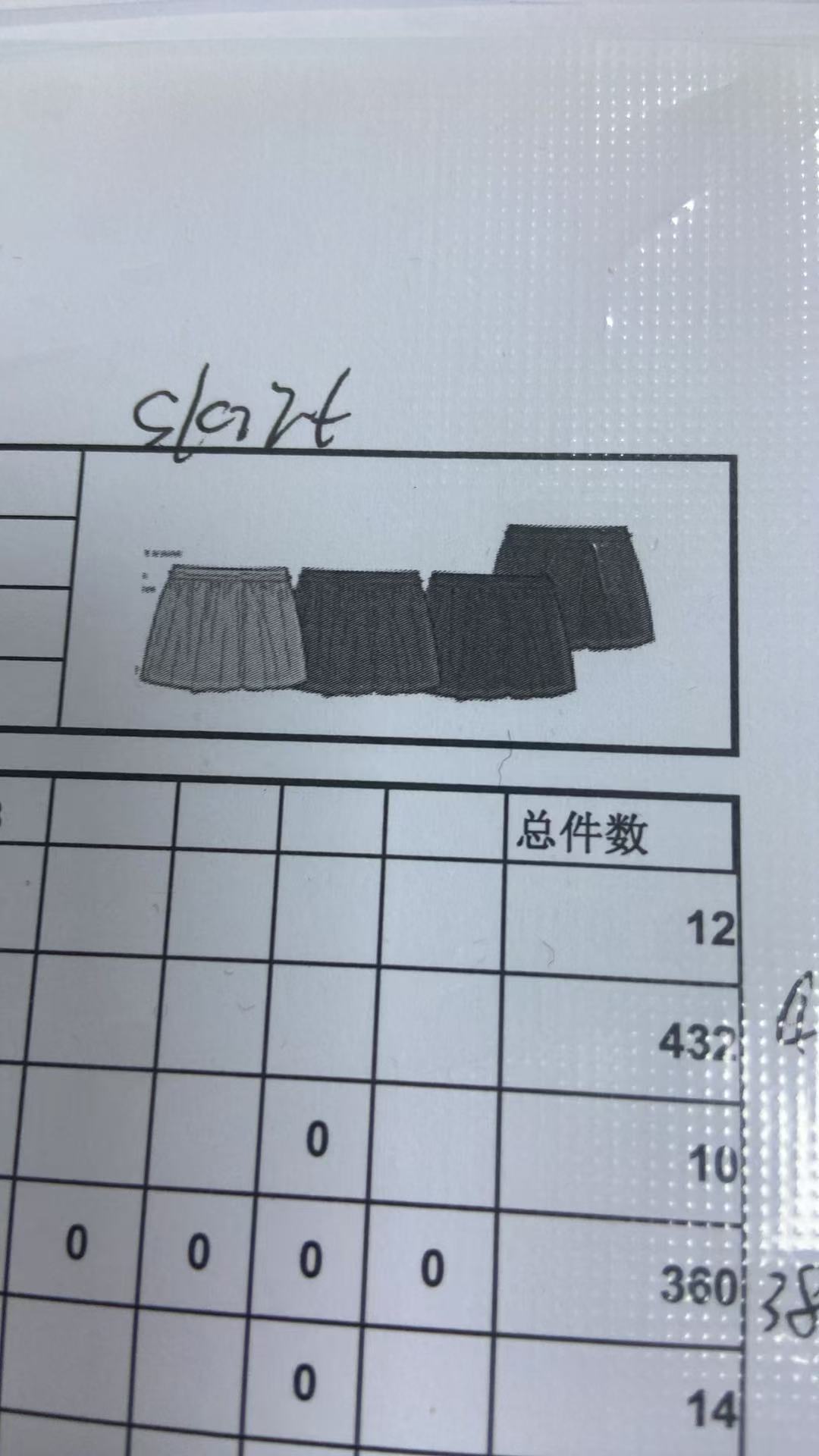 女童短裙