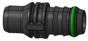 塑料连接件 - 接头  -  VDA - male connector NW12-180°