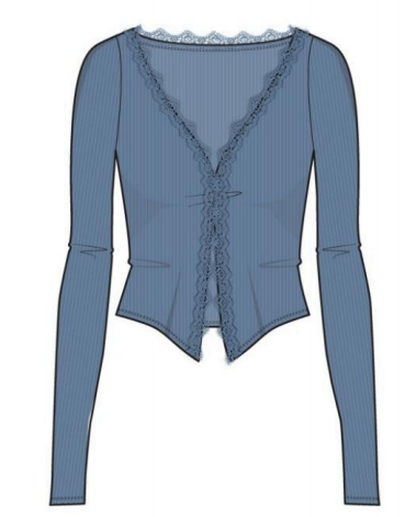 针织女式开襟衫