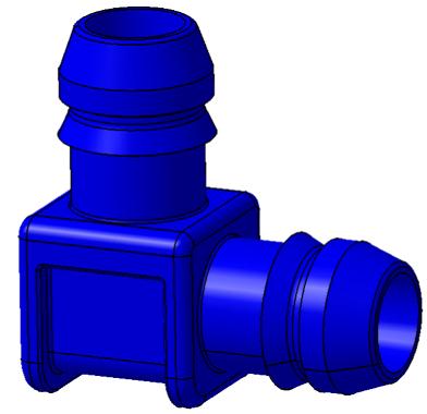 接头  -  Adapter - connector SRA NW10-90°