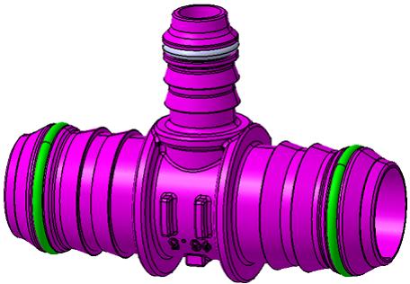塑料连接件 - 接头T通  -  Distributor - T-Connector NW14/14/6.5