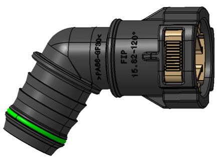 塑料连接件 - 接头SAE 2 Button 1 Part - connector 15.82-120°