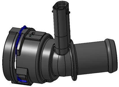 带传感器VDA接头  -  VDA - connector NW16-120°-sensor