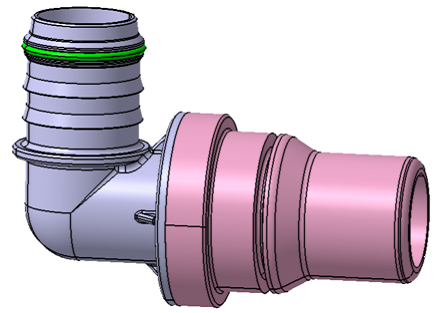 接头Shutoff  -  VDA - male shut off NW18-90°