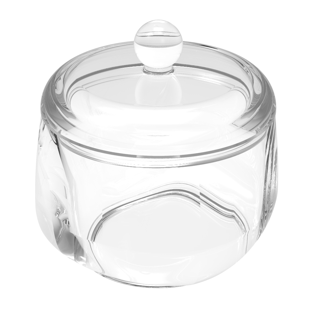 收纳罐+盖+球 Multi-functional Clear Acrylic cotton swab holder Brush holder Round tray with lid