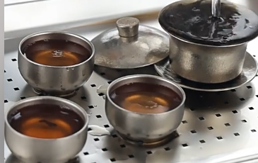 stainless steel tea set