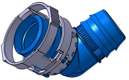 塑料连接件 - 接头Blow By  -  KGE Blow By - connector NW19-110°-112.5°