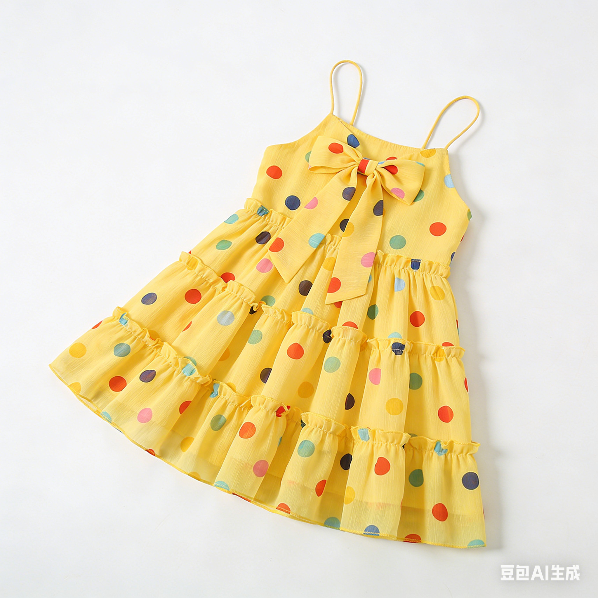 女童吊带连衣裙
