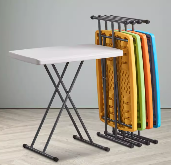 Plastic folding table