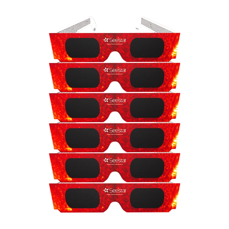Seestar Solar Eclipse Glasses | ISO 12312-2 Certified & CE Compliant