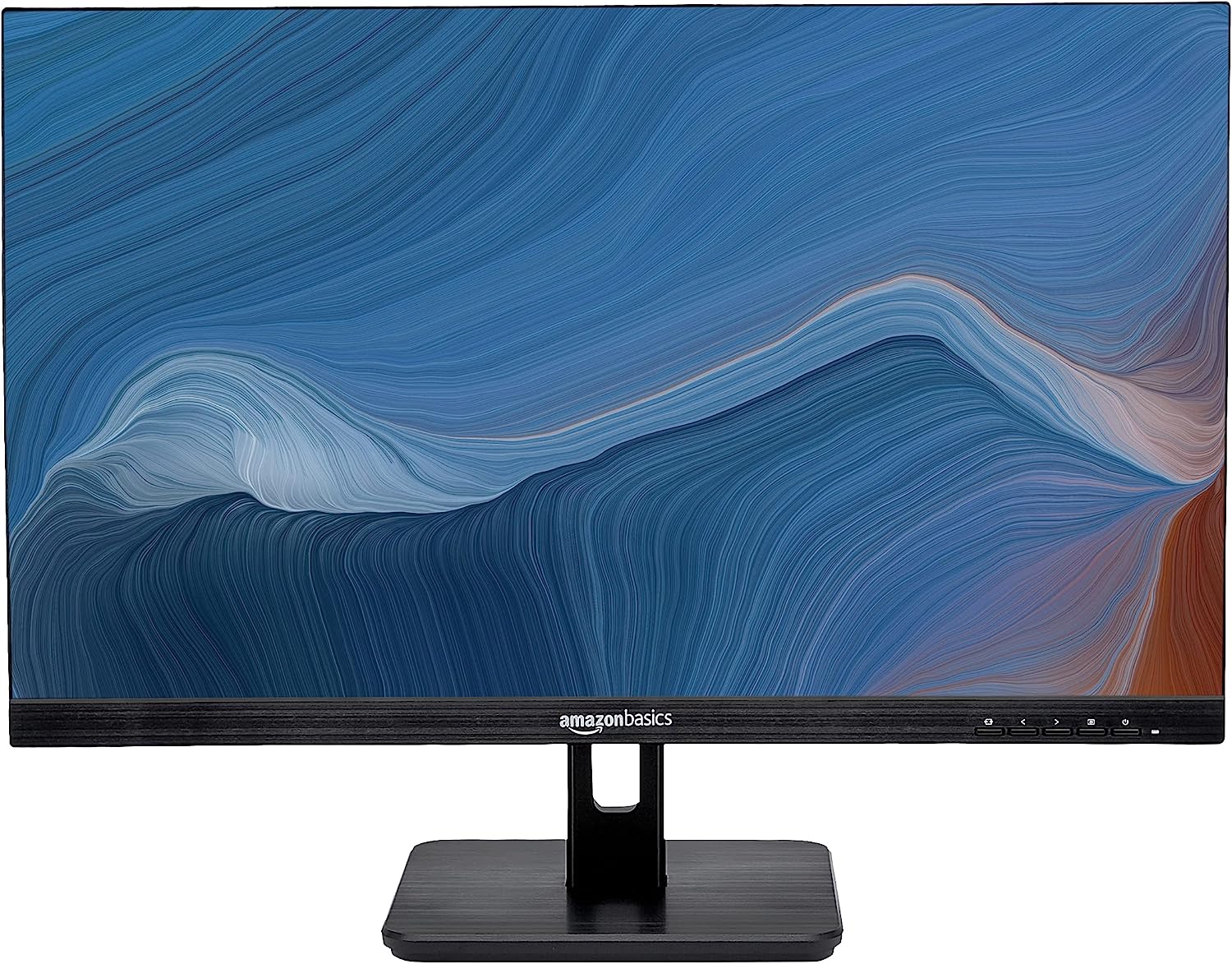 Basics 24” IPS Monitor | Powered with AOC Technology | FHD 1080P | HDMI, Display Port and VGA Input | VESA Compatible | Built-in Speakers | Black | for Office and