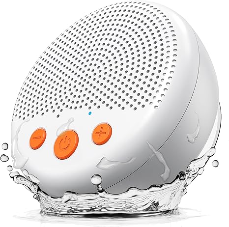 Shower Speaker, Bluetooth Waterproof Speaker Wireless, Portable Speaker with Clear Loud Sound, Suction Cup, Lanyard, Ideas Gifts